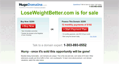 Desktop Screenshot of loseweightbetter.com